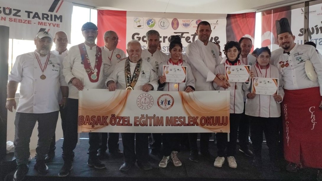 Başak Özel Eğitim Meslek Okulu Öğrencilerimiz Ulusal Fethiye Gastronomi Yarışmasında Altın Madalya Kazandı